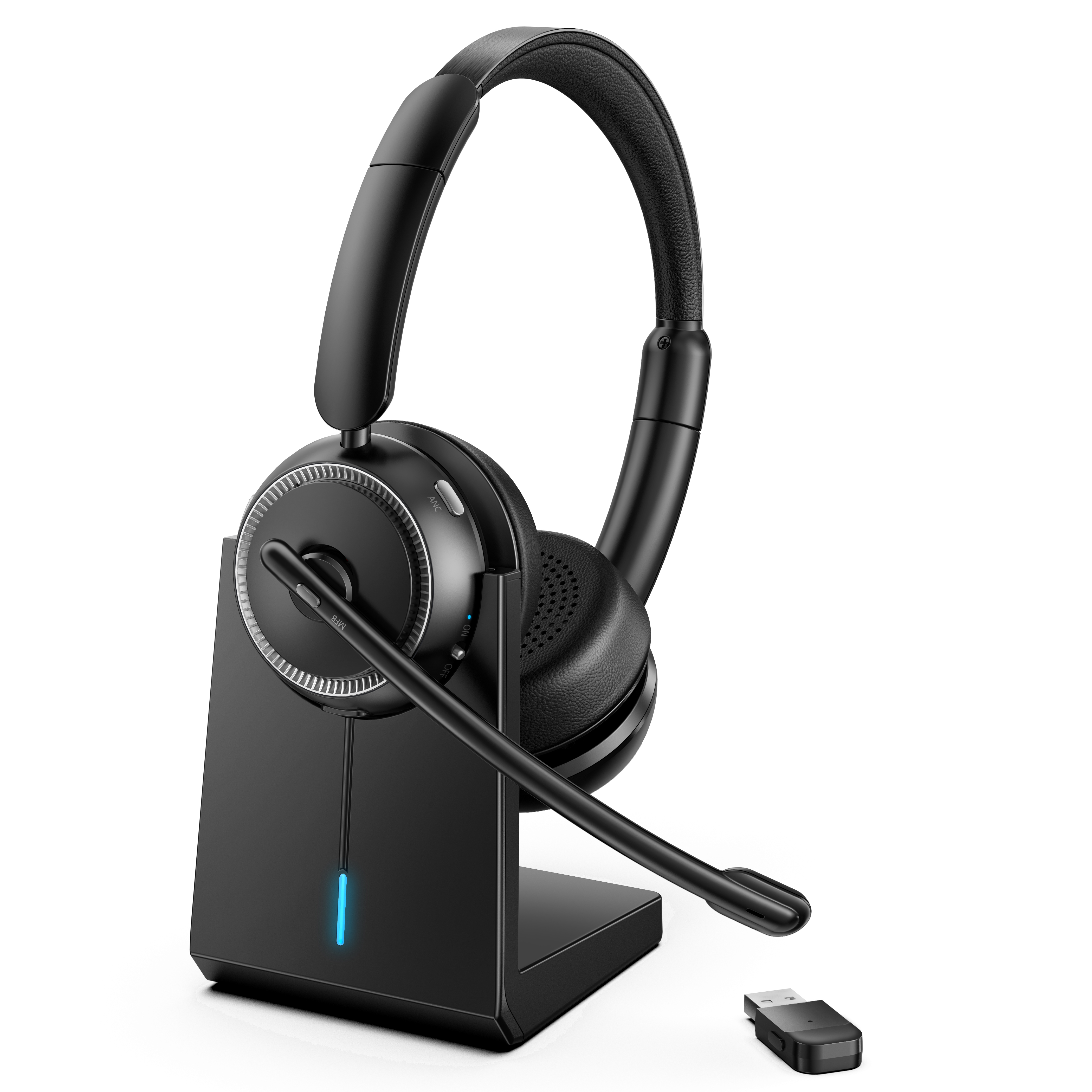 M112 wireless headset with mic for work